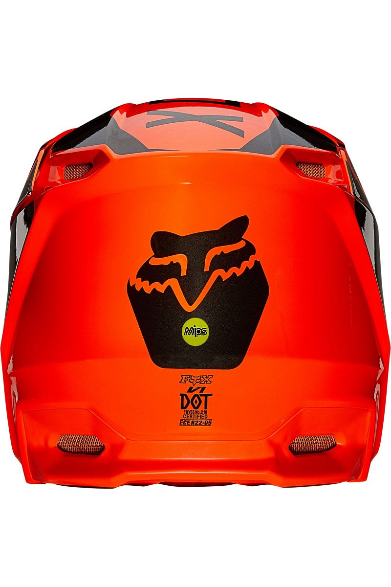 FOX Youth V1 Revn Helmet - ORANGE