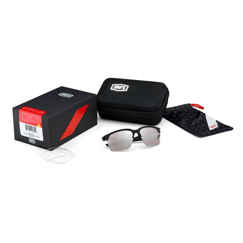 100% Sportcoupe Sunglasses - MATTE BLACK