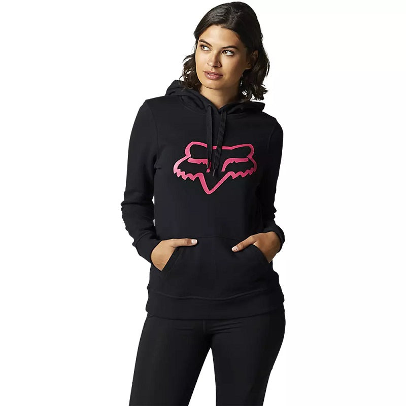 FOX Boundary Pullover Hoodie - BLACK/PINK