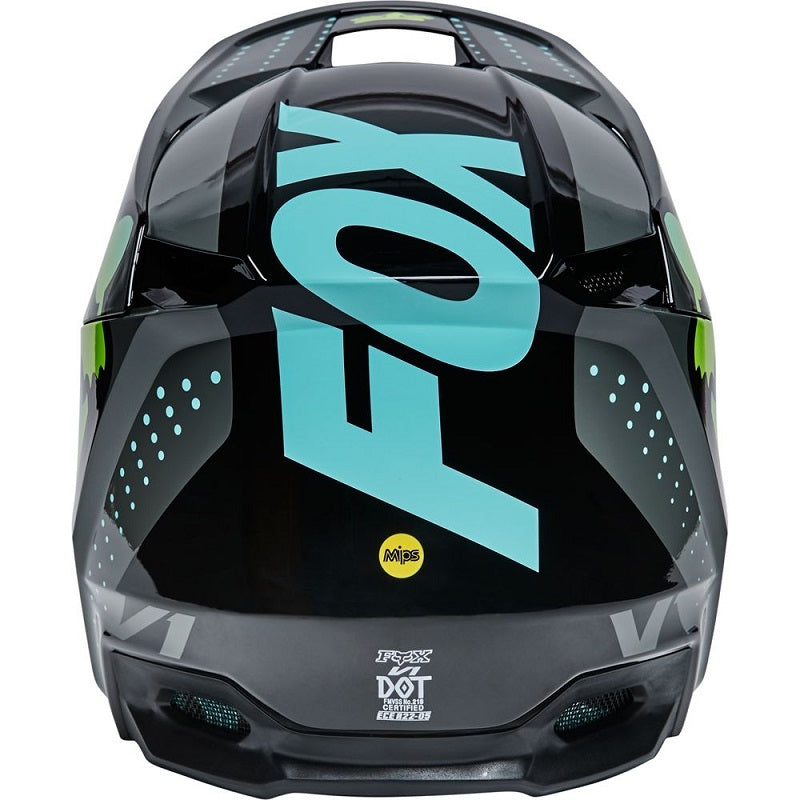 FOX Youth V1 Trice Helmet - TEAL