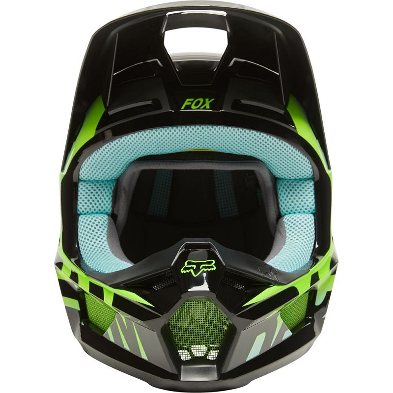 FOX Youth V1 Trice Helmet - TEAL