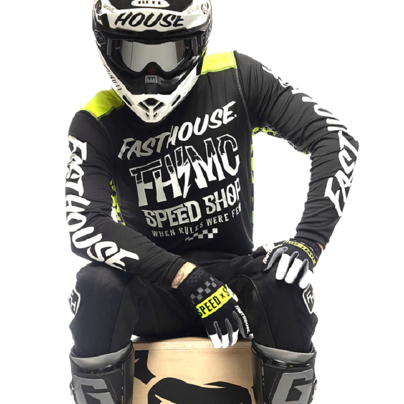 FASTHOUSE Grindhouse Brute Jersey - BLACK/HIGH VIZ