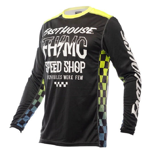 FASTHOUSE Grindhouse Brute Jersey - BLACK/HIGH VIZ