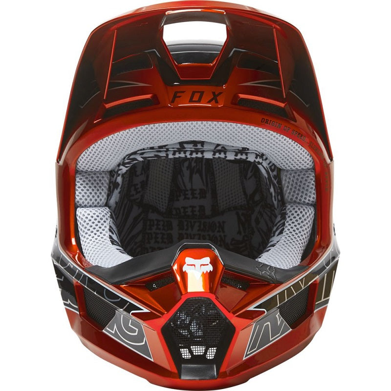 FOX V1 Peril Helmet - FLO RED