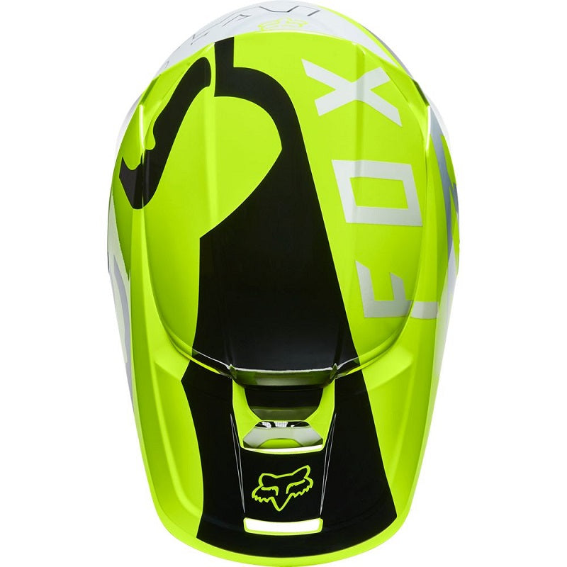 FOX V1 Skew Helmet - FLO YELLOW