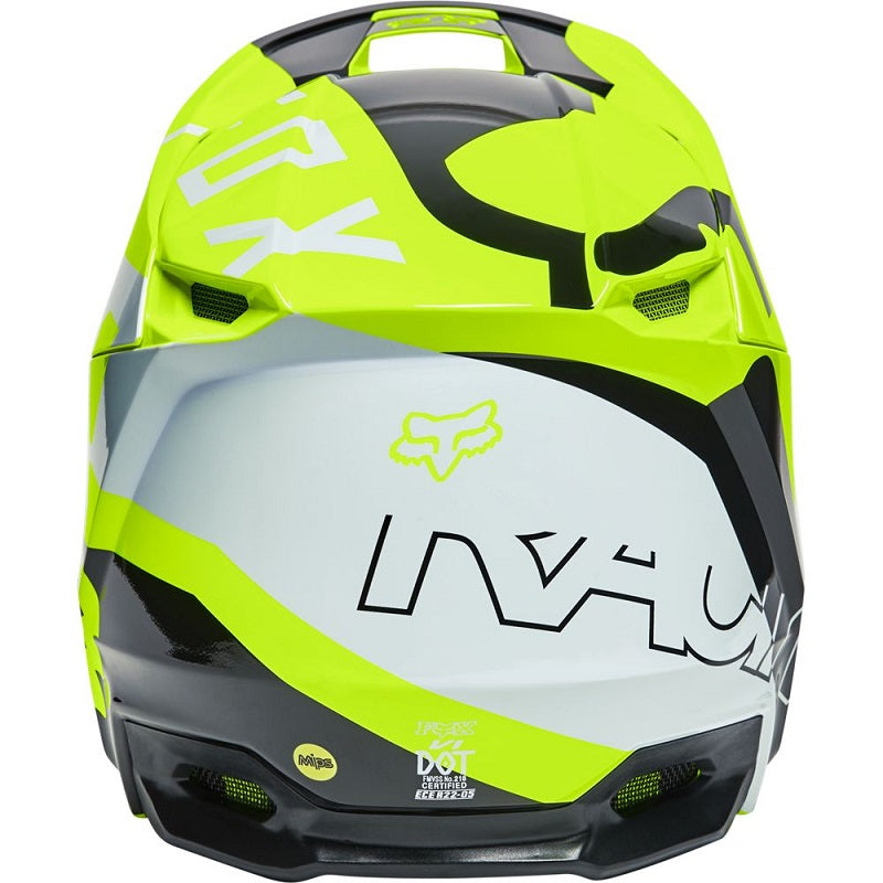 FOX V1 Skew Helmet - FLO YELLOW