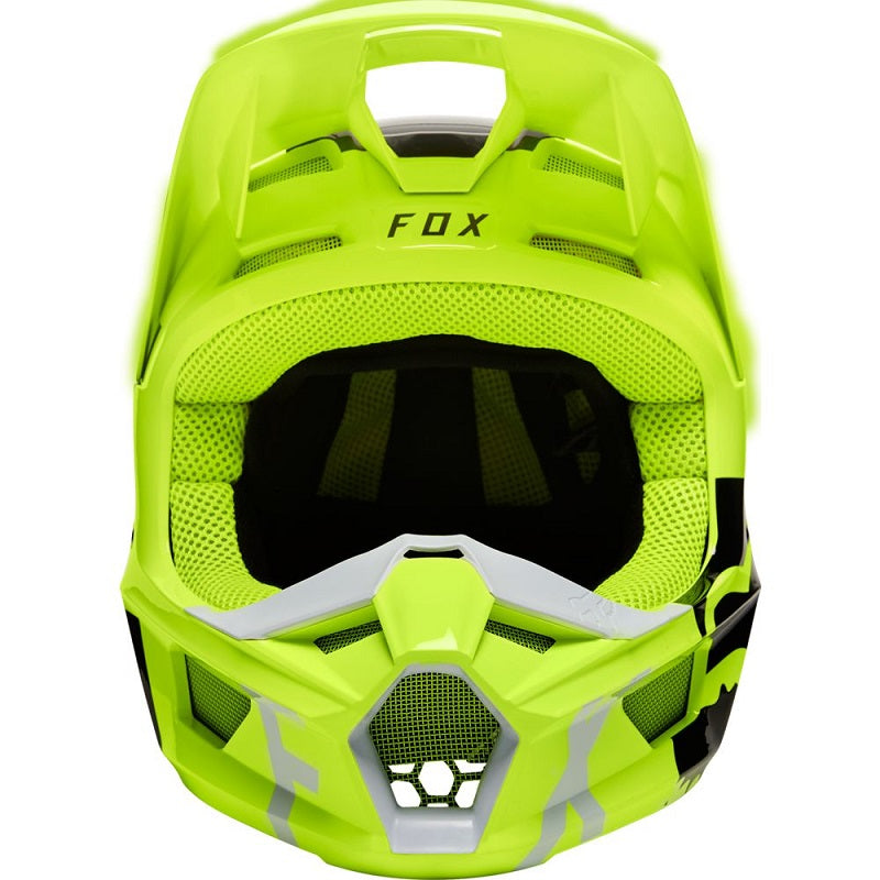 FOX V1 Skew Helmet - FLO YELLOW