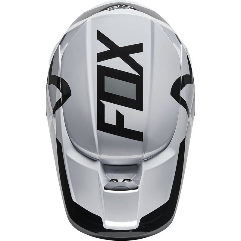 FOX V1 Lux Helmet - BLACK/WHITE