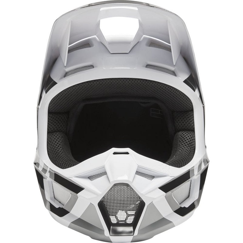 FOX V1 Lux Helmet - BLACK/WHITE