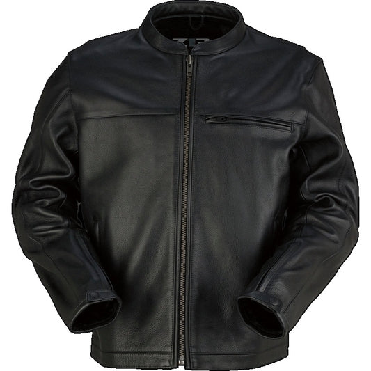 Z1R Munition Leather Jacket - BLACK