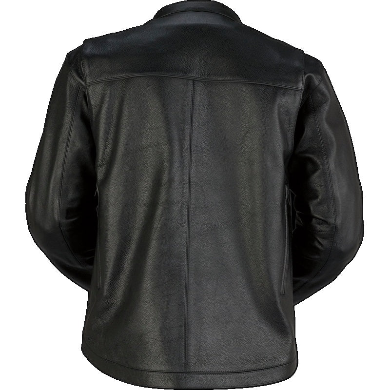 Z1R Munition Leather Jacket - BLACK