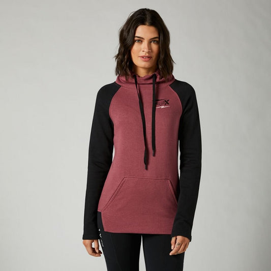 FOX Clean Up Pullover Hoodie - BURGUNDY