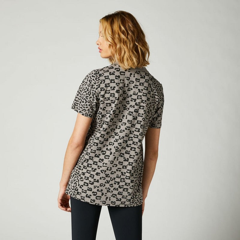 FOX Cheetah Check Tee - GREY