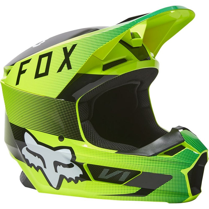 FOX V1 Ridl Helmet - FLO YELLOW