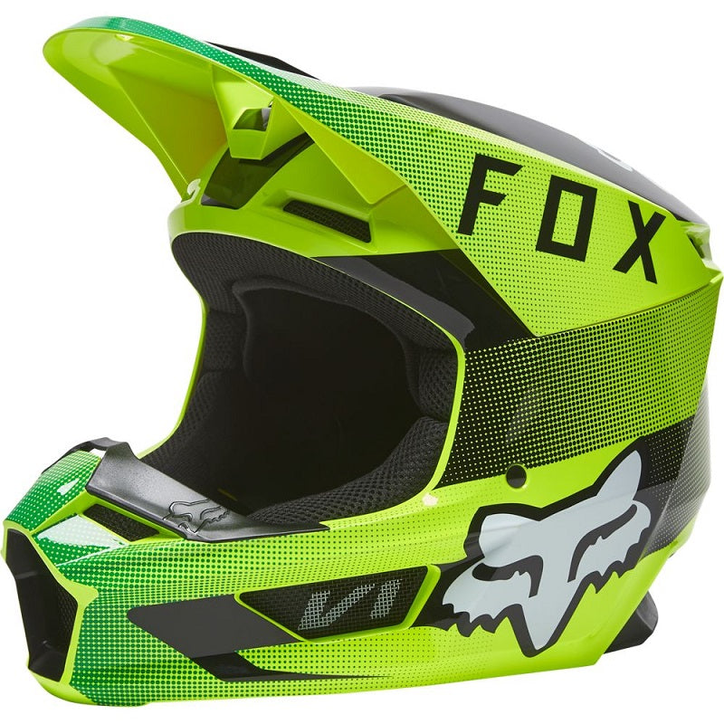 FOX V1 Ridl Helmet - FLO YELLOW