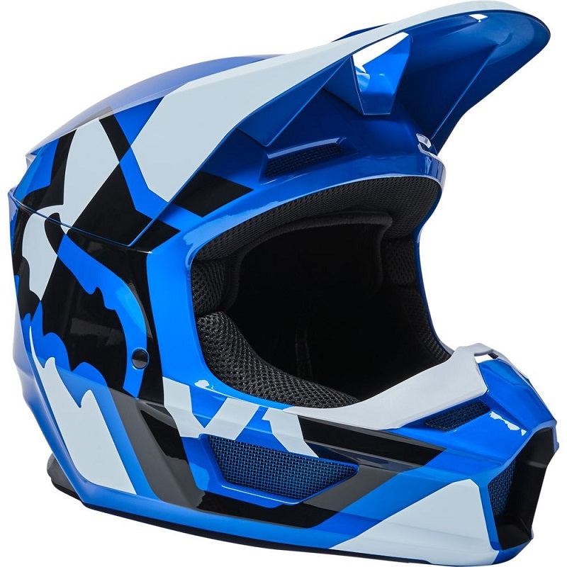 FOX Youth V1 Lux Helmet - BLUE