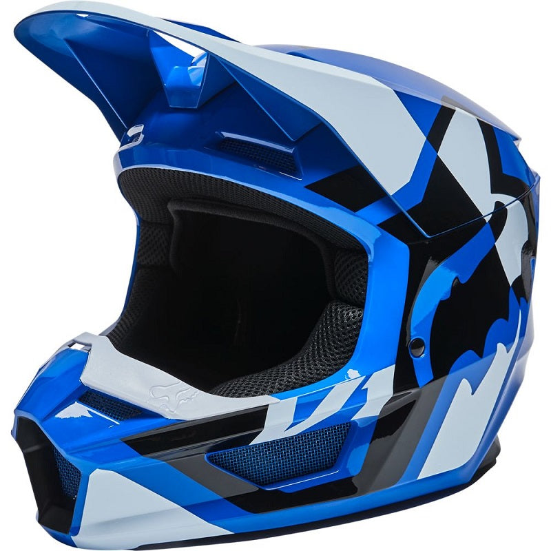 FOX Youth V1 Lux Helmet - BLUE