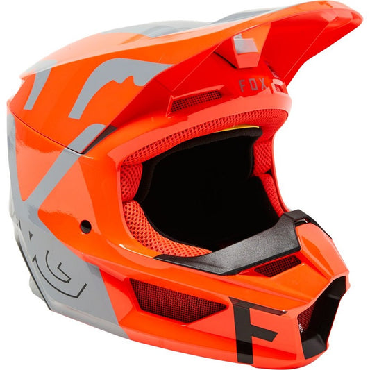 FOX Youth V1 Skew Helmet - ORANGE