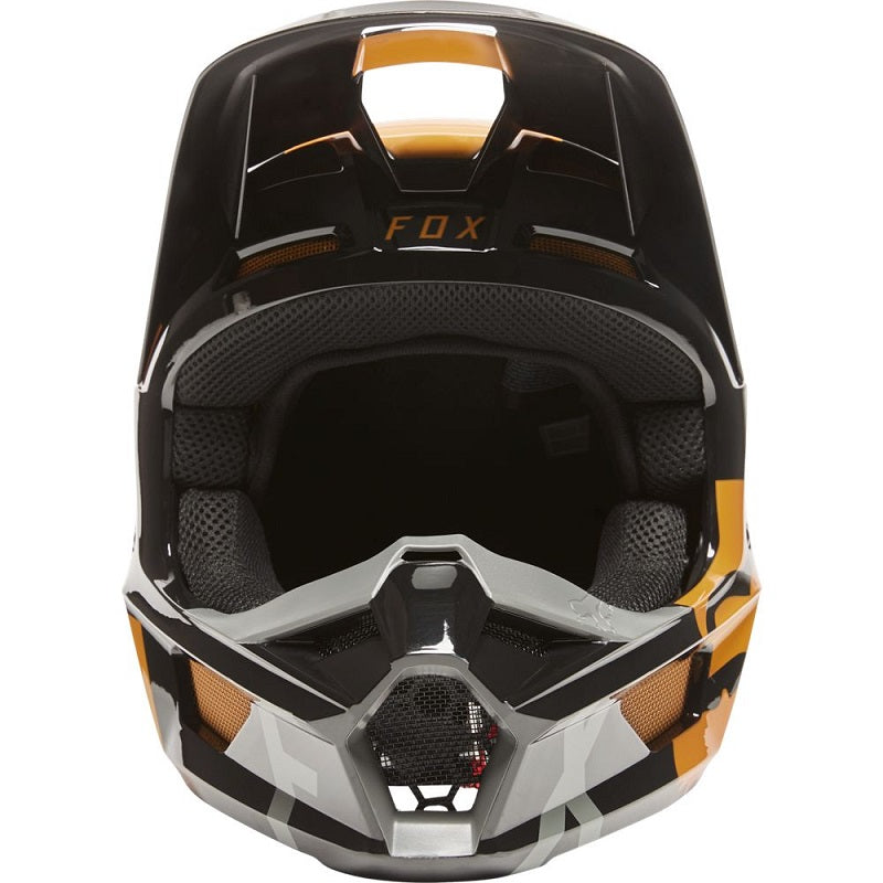 FOX Youth V1 Skew Helmet - BLACK/GOLD