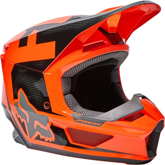 FOX Youth V1 Dier Helmet - FLO ORANGE