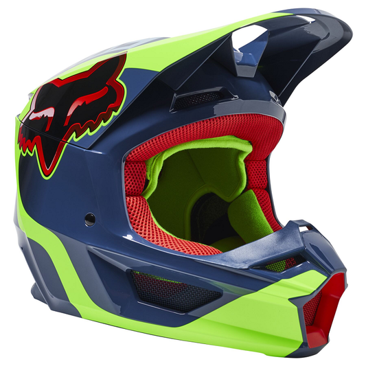 FOX Youth V1 Venz Helmet - DARK INDIGO