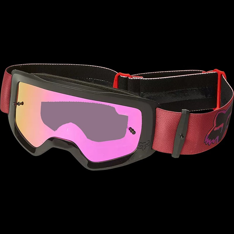 FOX Youth Main Venz Mirrored Lens Goggles - FLO RED