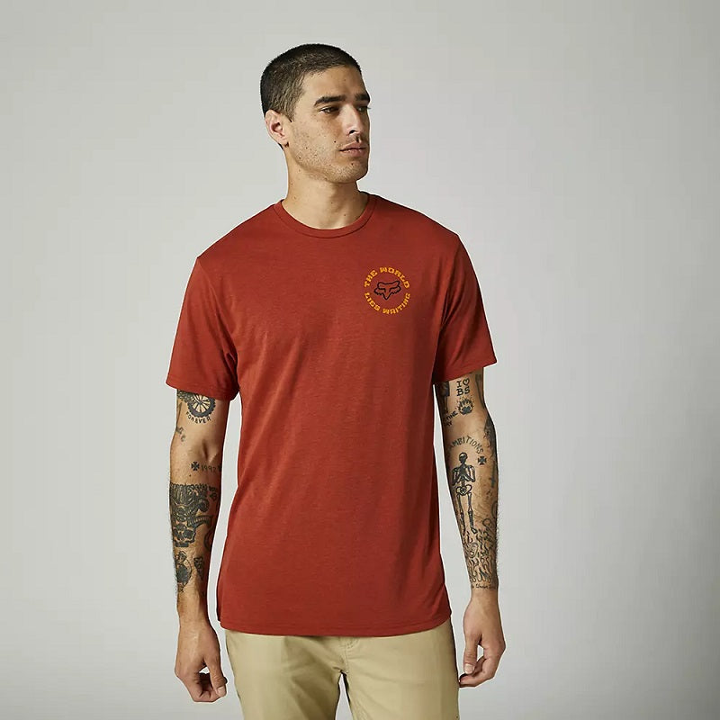 FOX Pre Cog Tech Tee - RED CLAY