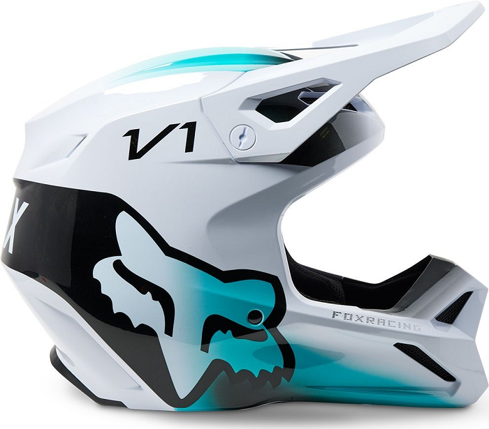 FOX V1 Toxsyk Helmet - WHITE