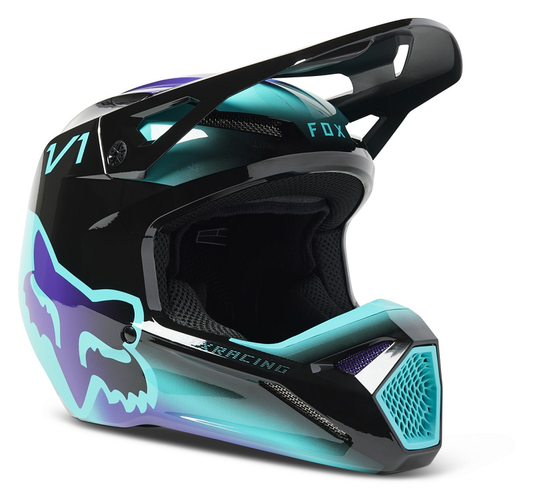 FOX Youth V1 Toxsyk Helmet - BLACK