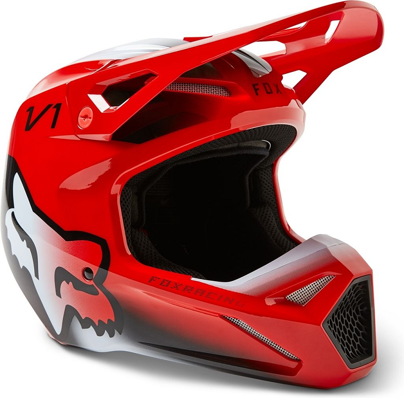 FOX Youth V1 Toxsyk Helmet - RED