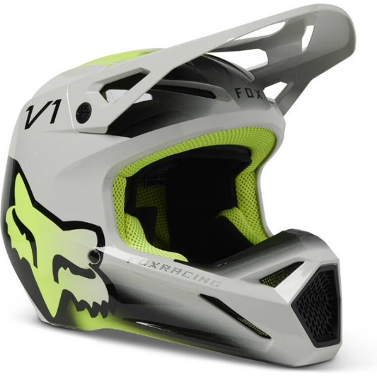 FOX Youth V1 Toxsyk Helmet - GREY