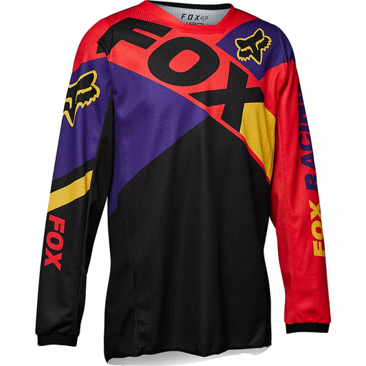 FOX Youth 180 Xpozr Jersey - BLACK/RED/PURPLE