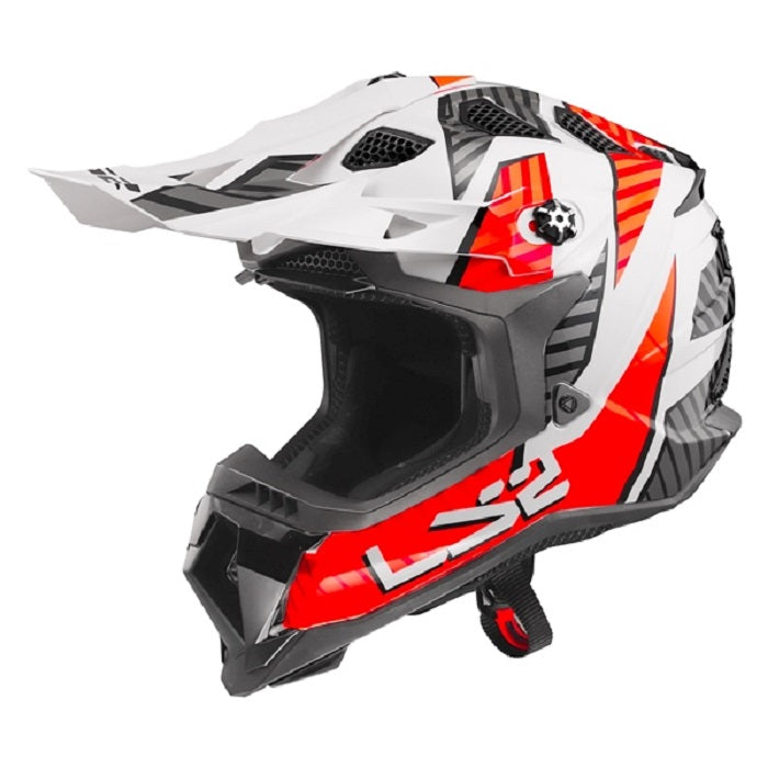 LS2 Subverter Evo Helmet - ASTRO WHITE/ORANGE