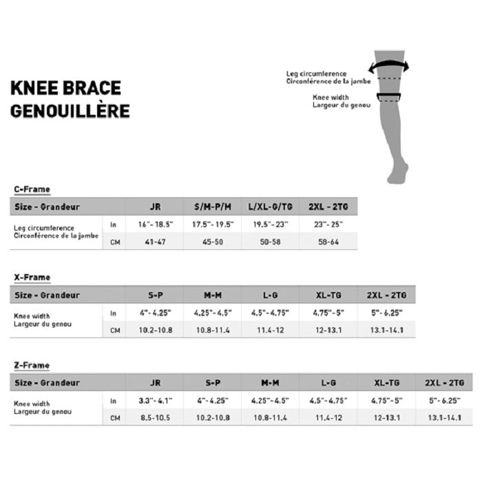 LEATT X-Frame Hybrid Knee Brace - BLACK