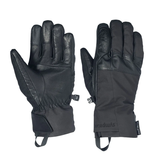 SKI-DOO BC Aspect Short Leather Gloves - BLACK