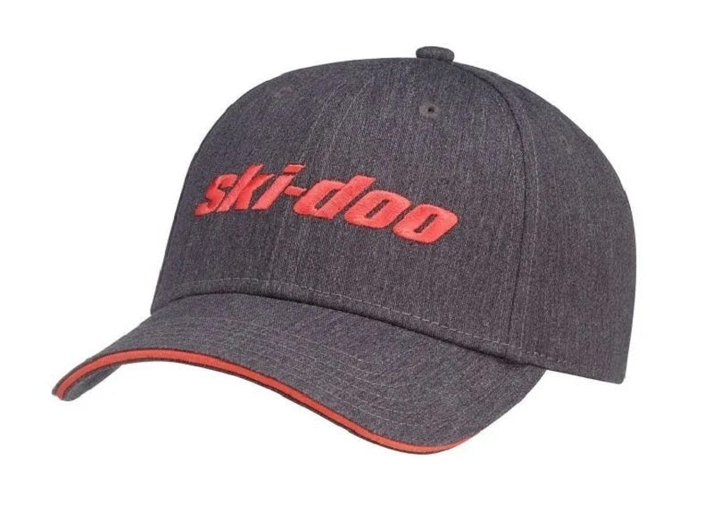SKI-DOO Signature Cap - GREY/CORAL