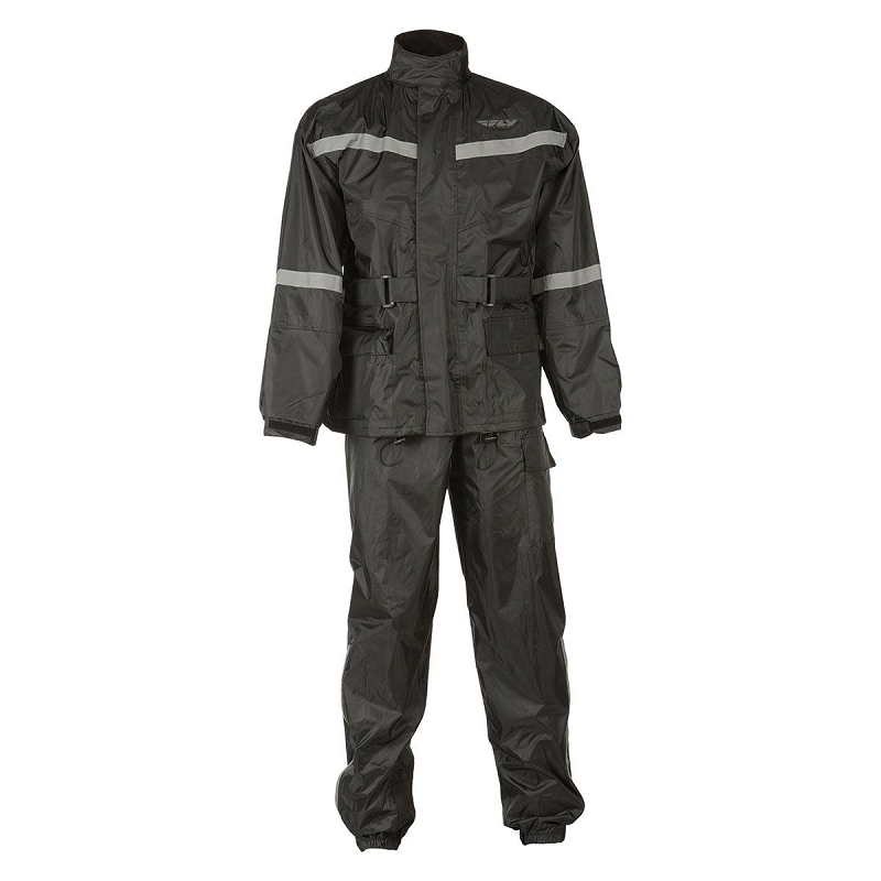 FLY Racing 2 Piece Rain Suit - BLACK