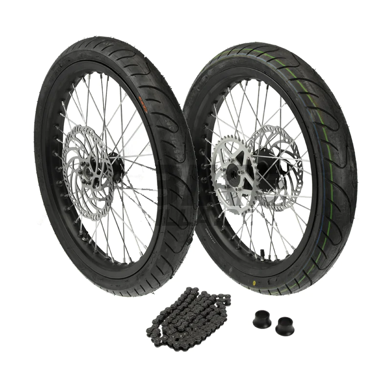 SUR-RON Supermoto Wheel Set, 17 SUR-RON Supermoto Wheel Set, 17