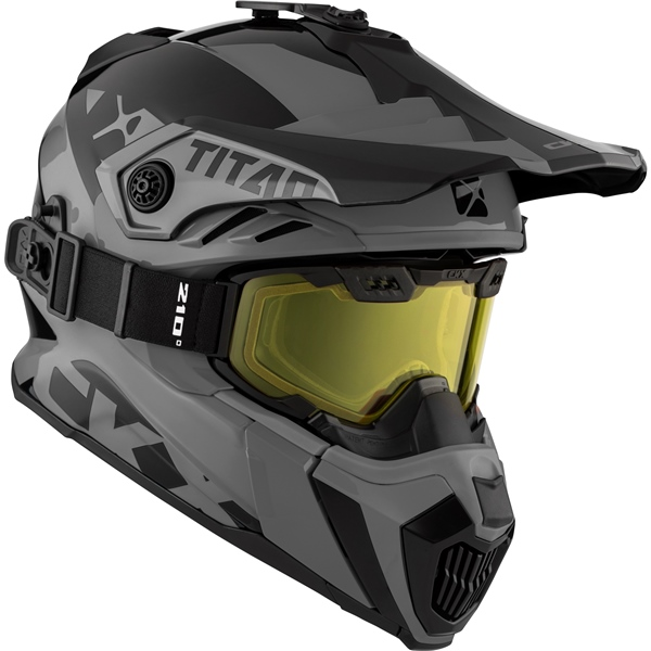 CKX Titan Extra Airflow Helmet - GLOSSY GREY