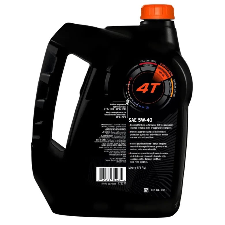 XPS 4T 5W-40 Synthetic Blend Oil - 1 US gal / 3.78 ltrs