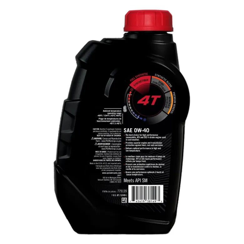 XPS 4T 0W-40 Synthetic Oil - 1 QT / 946 ml  9779139