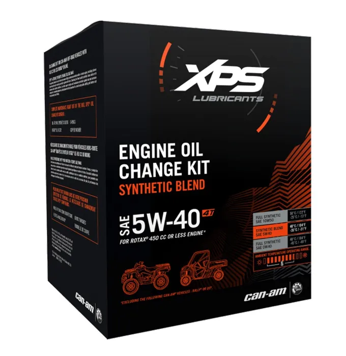 XPS 4T 5W-40 Synthetic Blend Oil Change Kit For Rotax 450 CC Or Less Engine