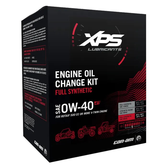 XPS 4T 0W-40 Synthetic Oil Change Kit For Rotax 500 CC Or More V-Twin Engine