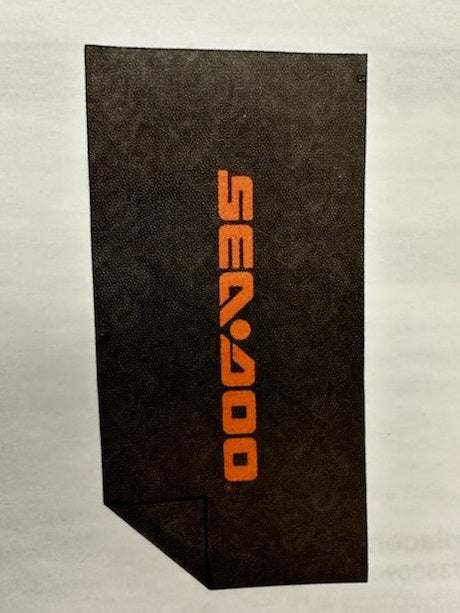 SEA-DOO Topo Quick-Dry Towel - BLACK and Orange