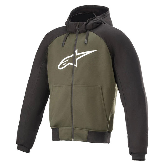 ALPINESTARS Chrome Sport Hoodie - BLACK, FOREST GREEN