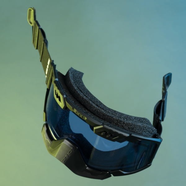 CKX 210° Trail Goggles - MATTE BLACK WITH YELLOW