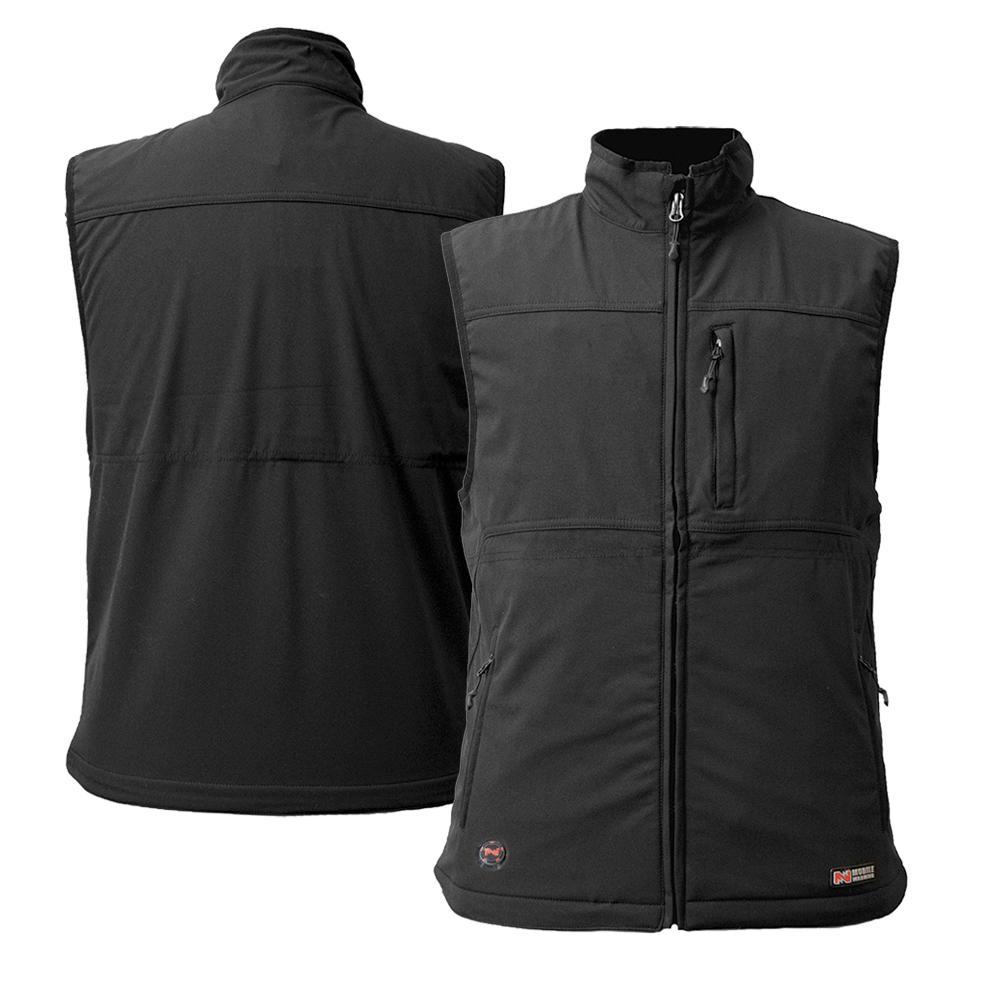 MOBILE WARMING Dual Powered Heated Vest - BLACK
