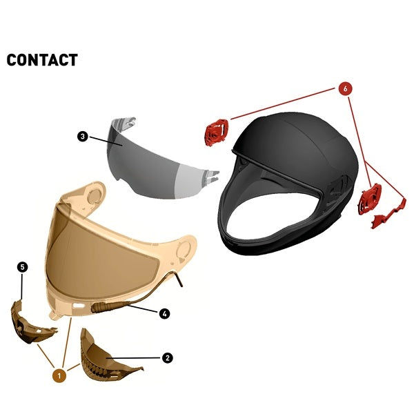 CKX Contact Full Face Helmet Solid Winter - MATTE BLACK