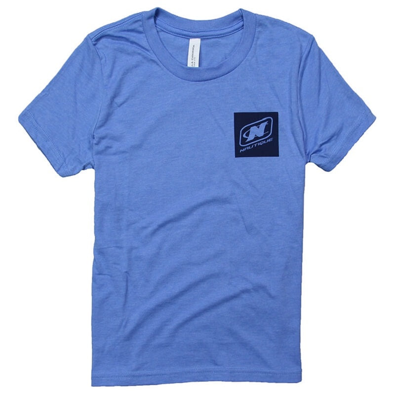 NAUTIQUE Youth Board Tee - HEATHER BLUE