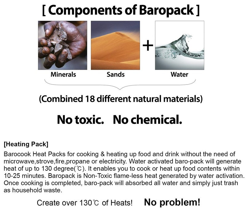 BAROPACK (10pcs/set) Heating Pack 50g